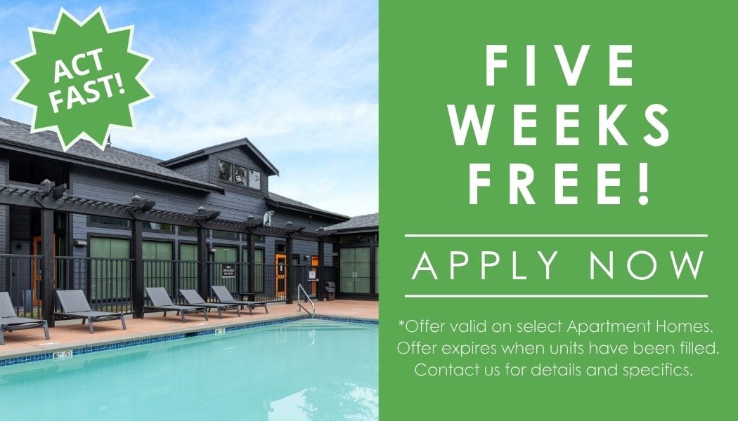 5 Weeks Free on Select Units